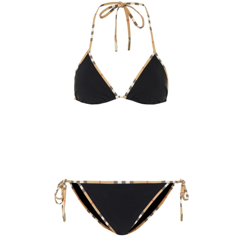 Burberry Vintage Check triangle bikini